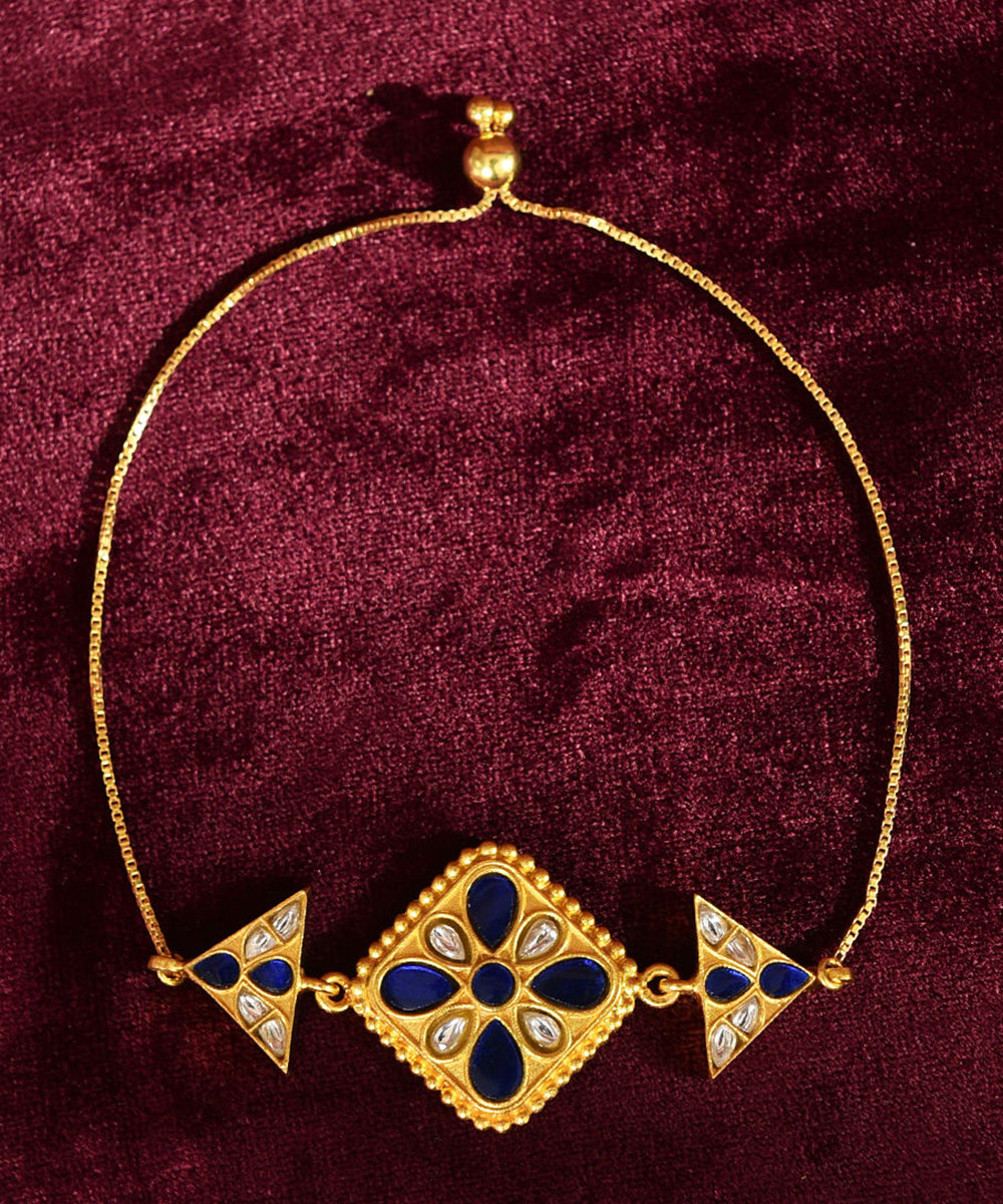 Runu_Handcrafted_Pure_Silver_Bracelet_With_Kundan_WeaverStory_02