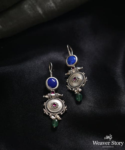 Aamukhta_Handcrafted_Oxidised_Pure_Silver_Earrings_WeaverStory_01