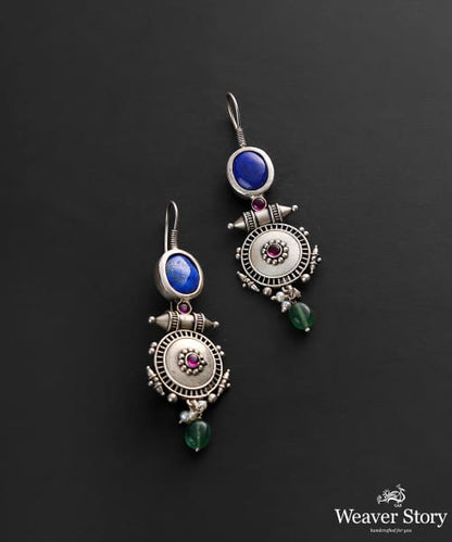 Aamukhta_Handcrafted_Oxidised_Pure_Silver_Earrings_WeaverStory_02