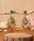 Fajar_Multicoloured_Handcrafted_Pure_Silver_Earrings_With_Stones,_Pearls_And_Peacock_Motifs_WeaverStory_01