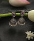 Pure_Silver_Handcrafted_Jhumki_With_Multicolor_Oval_Studd_WeaverStory_01