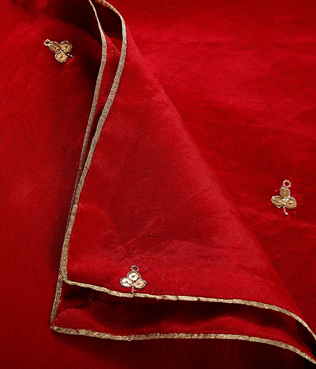 Handwoven_organza_dupatta_in_red_with_zardozi_hand_embroidered_motifs_WeaverStory_02