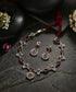 Hoshana_Handcrafted_Red_Oxidised_Pure_Silver_Necklace_Set_WeaverStory_01