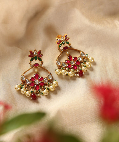 Kadambari_Handcrafted_Pure_Brass_Meenakari_Jadau_Earrings_With_Pearls_WeaverStory_01