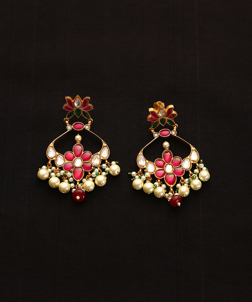 Kadambari_Handcrafted_Pure_Brass_Meenakari_Jadau_Earrings_With_Pearls_WeaverStory_02