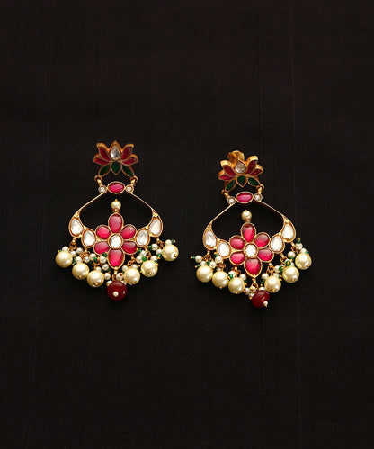 Kadambari_Handcrafted_Pure_Brass_Meenakari_Jadau_Earrings_With_Pearls_WeaverStory_02