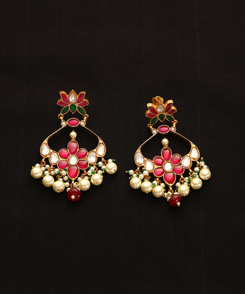 Kadambari_Handcrafted_Pure_Brass_Meenakari_Jadau_Earrings_With_Pearls_WeaverStory_03