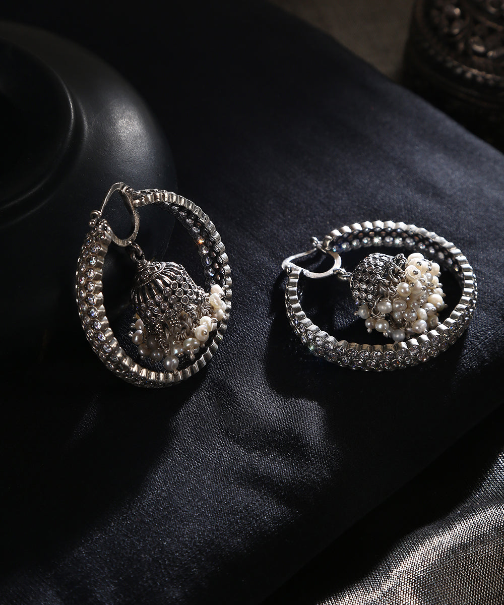 Amani_Handcrafted_Blue_Pink_Tribal_Oxidised_Pure_Silver_Necklace_WeaverStory_01