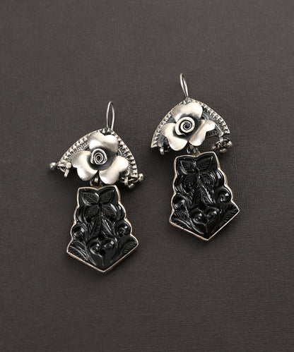 Layanah_Handcrafted_Big_Temple_Oxidised_Pure_Silver_Earrings_WeaverStory_03