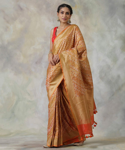 Mustard_and_Orange_Handloom_Banarasi_Katan_Silk_Saree_with_Paisleys_WeaverStory_02