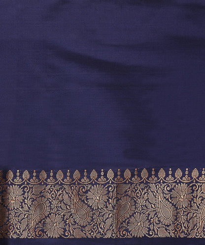 Orange_And_Pink_Handloom_Pure_Katan_Silk_Banarasi_Saree_with_Paisley_Boota_With_Ektara_Blue_Border_WeaverStory_05