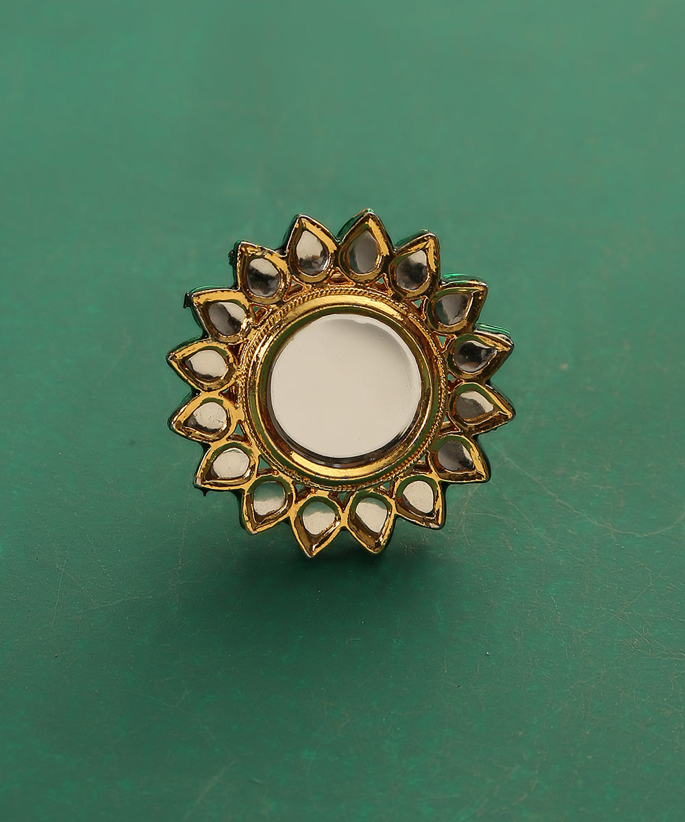 Aabidah_Handcrafted_Ring_With_Mirror_Work_WeaverStory_02