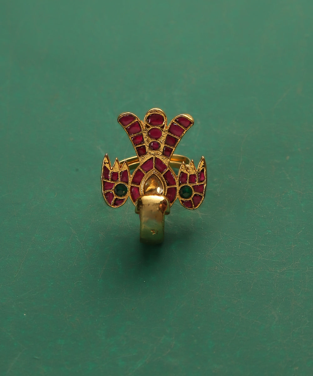 Yashfa_Handcrafted_Ring_With_Ruby_And_Emerald_WeaverStory_02