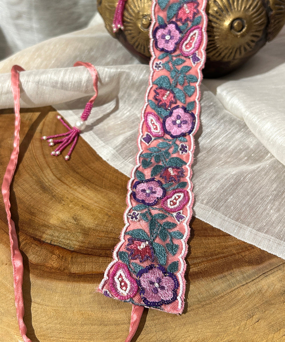 Pink_Waist_Belt_With_Beaded_Embroidery_And_Tassels_WeaverStory_01