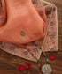 Peach_Handloom_Organza_Dupatta_with_Floral_Hand_Embroidery_Zardozi_Border_WeaverStory_01