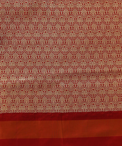 Peach_Handloom_Tissue_Banarasi_Saree_with_Yellow_and_Red_Border_WeaverStory_05