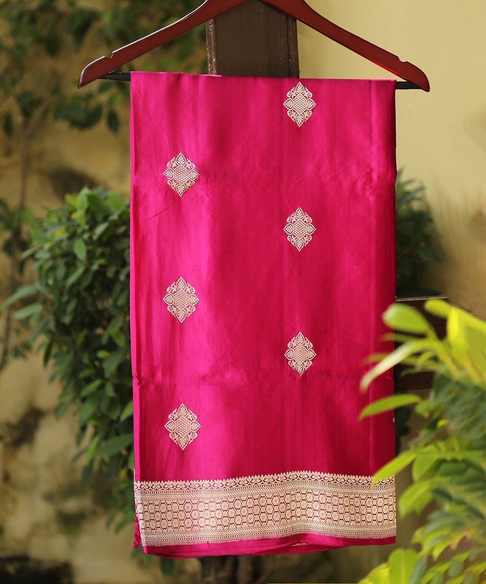 Pink_Handloom_Gajji_Silk_Banarasi_Dupatta_with_Bootidar_Motifs_WeaverStory_01