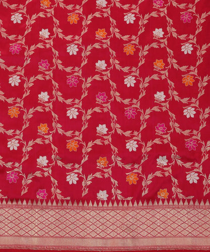 Pink_Pure_Katan_Silk_Handloom_Kadhwa_Jangla_Banarasi_Dupatta_with_Meenakari_WeaverStory_03
