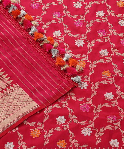 Pink_Pure_Katan_Silk_Handloom_Kadhwa_Jangla_Banarasi_Dupatta_with_Meenakari_WeaverStory_05
