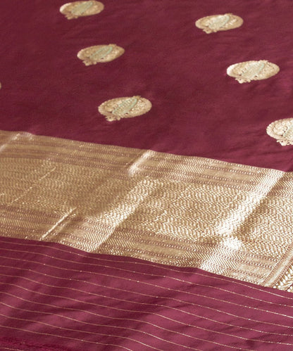 Maroon_Handloom_Pure_Katan_Silk_Anaar_Boota_Banarasi_Dupatta_WeaverStory_04