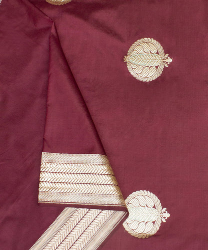 Maroon_Handloom_Pure_Katan_Silk_Anaar_Boota_Banarasi_Dupatta_WeaverStory_05