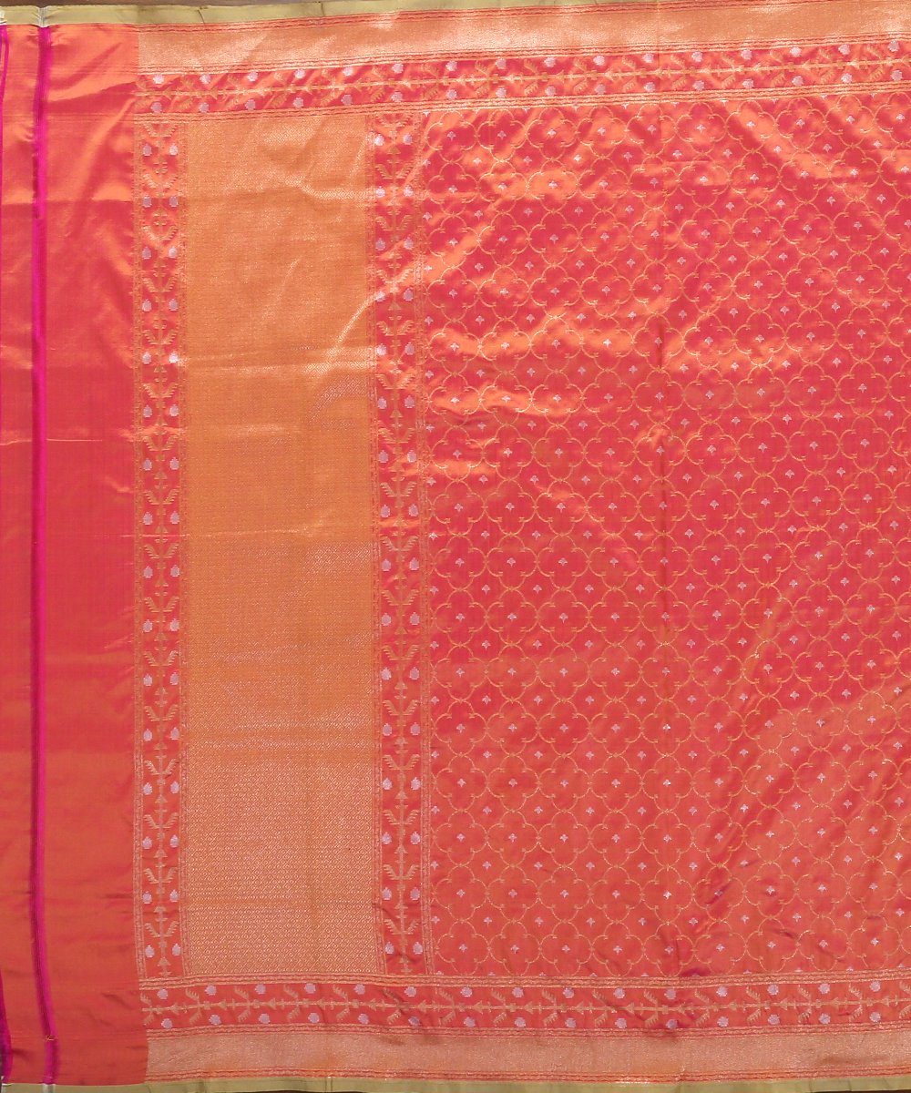 Pink_and_Yellow_Dual_Tone_handloom_Banarasi_Dupatta_with_all_Over_Design_WeaverStory_02