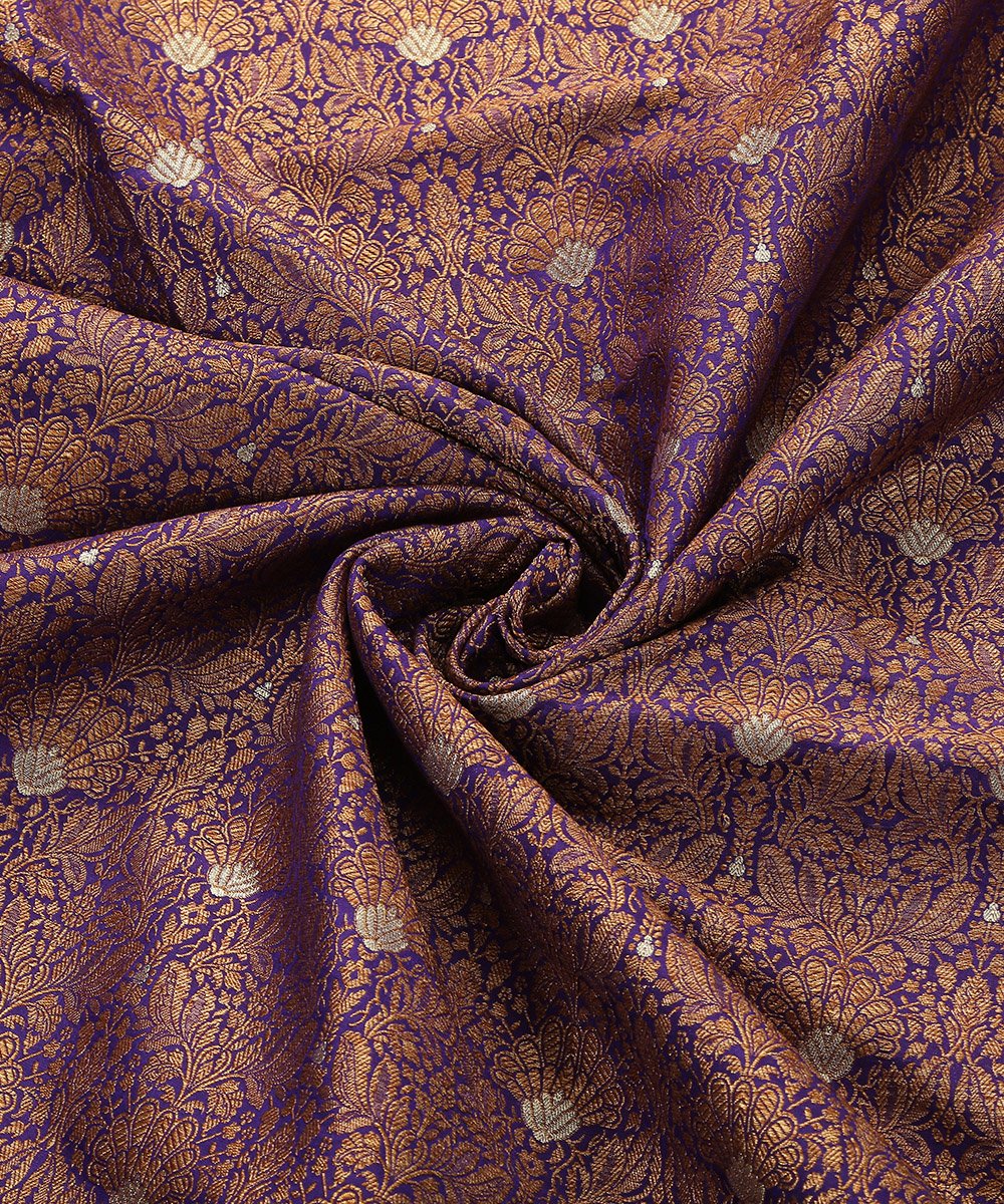 Purple_Banarasi_Handloom_Pure_Katan_Silk_Nakshi_Brocade_Fabric_with_Meenakari_WeaverStory_05