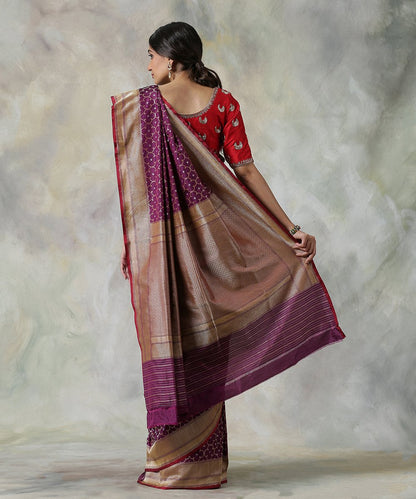 Purple_Handloom_Pure_Katan_Silk_Banarasi_Saree_with_Jamdani_Weave_WeaverStory_03