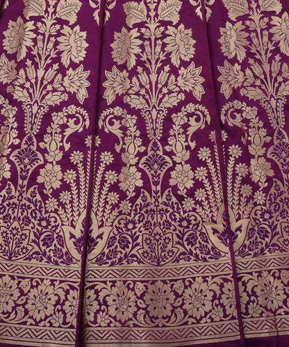 Purple_Handloom_Cutwork_Katan_Silk_Banarasi_Lehenga_With_Floral_Design_WeaverStory_04