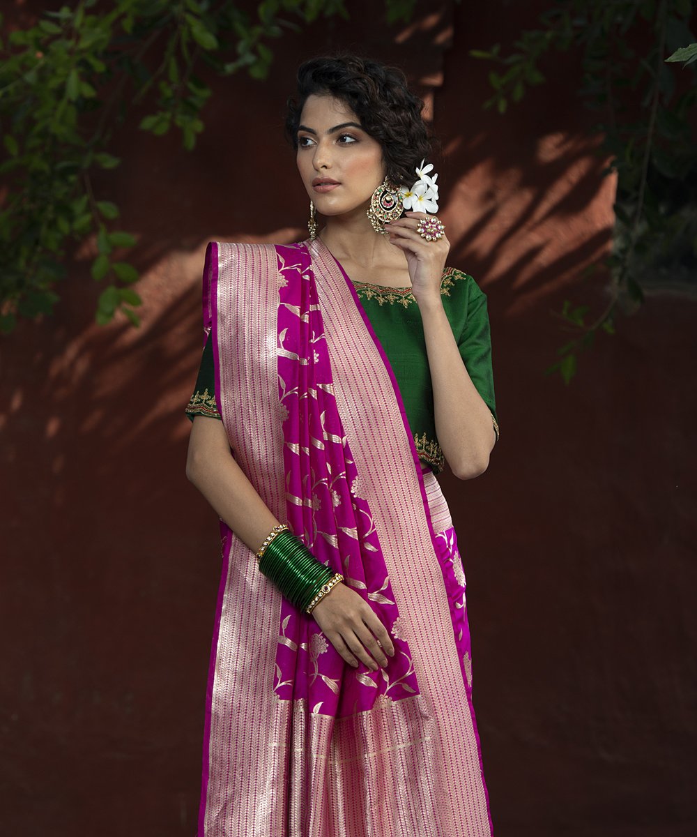 Purple_Handloom_Cutwork_Katan_Silk_Banarasi_Saree_with_Jaal_WeaverStory_01