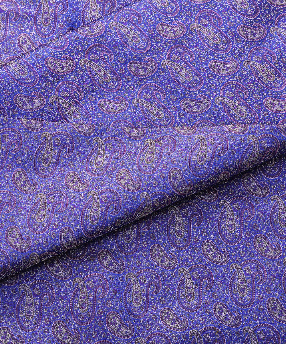 Purple_Handloom_Pure_Katan_Silk_Zari_Brocade_Banarasi_Fabric_WeaverStory_04