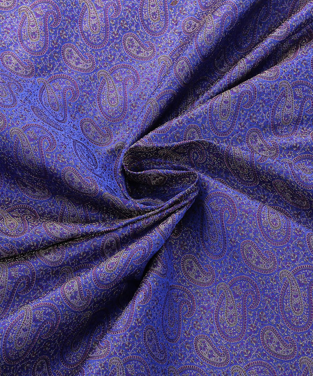 Purple_Handloom_Pure_Katan_Silk_Zari_Brocade_Banarasi_Fabric_WeaverStory_05