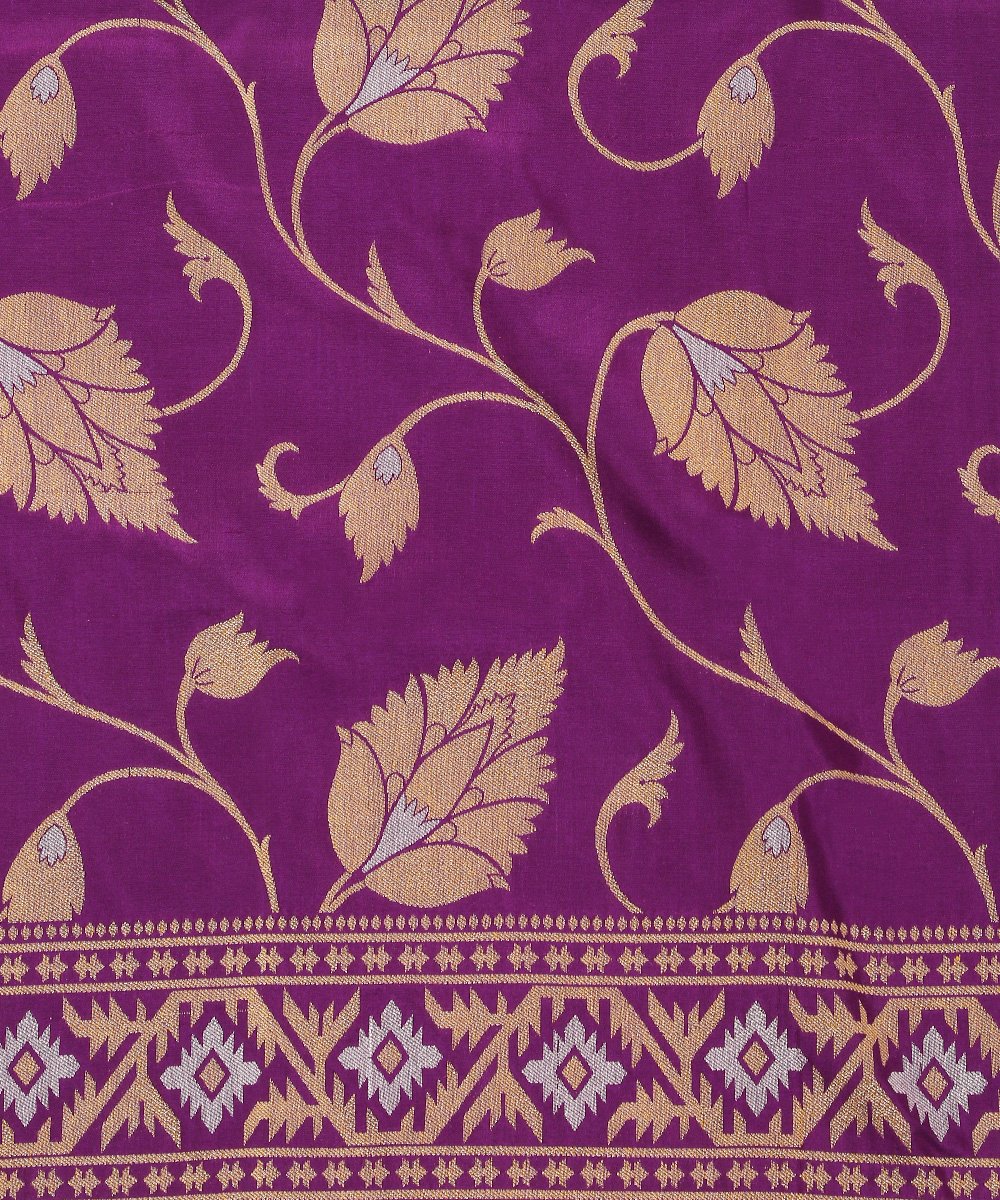 Purple_Handloom_Pure_Katan_Silk_Banarasi_Dupatta_with_Jamdani_Cutwork_Weave_WeaverStory_03