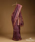 Mauve_Pure_Mulberry_Silk_Saree_With_Silver_And_Gold_Stripes_With_Stars_And_Zari_Border_WeaverStory_01