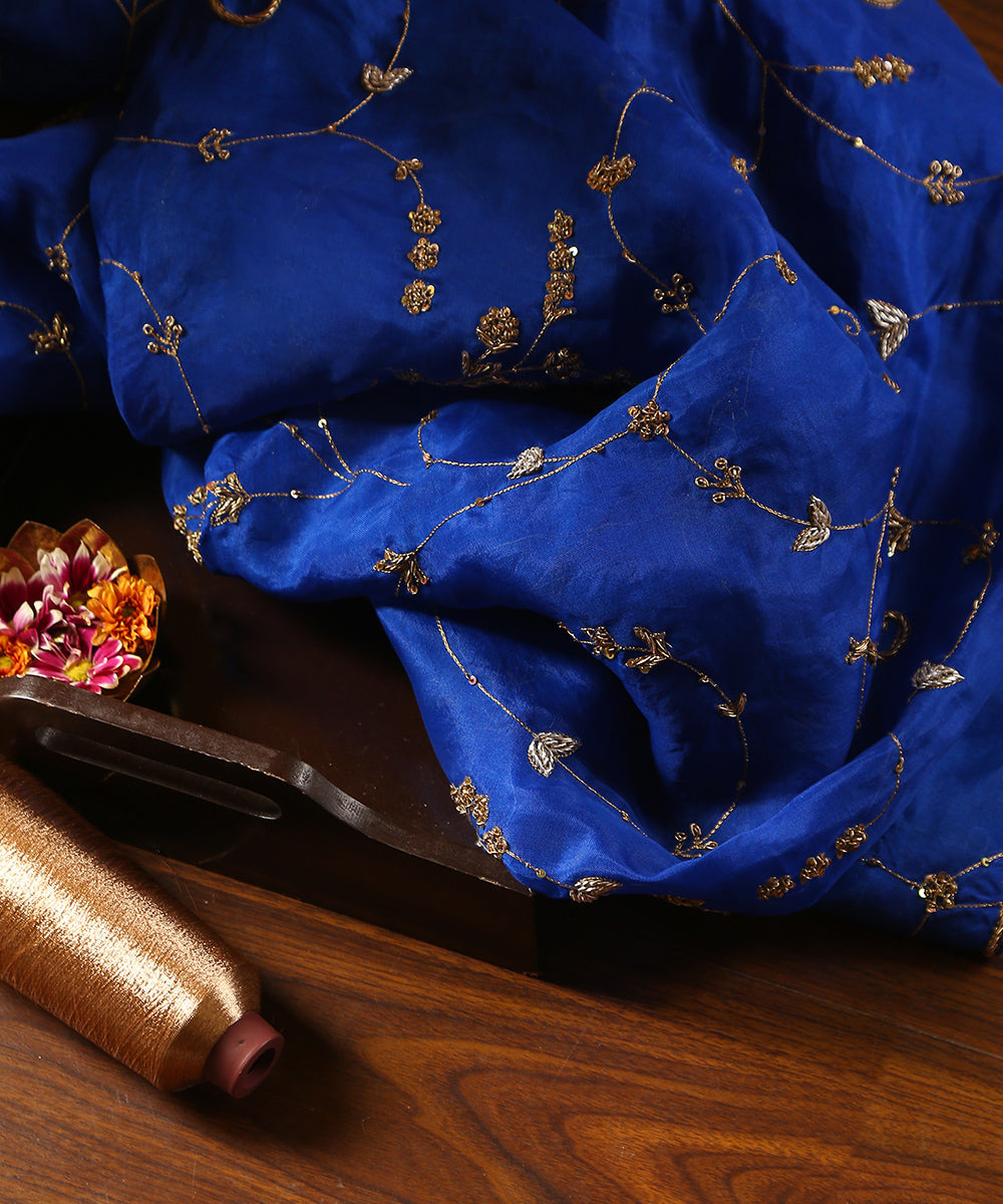 Blue_Handloom_Organza_Dupatta_With_Hand_Embroidered_Zardozi_Work_All_Over__WeaverStory_01