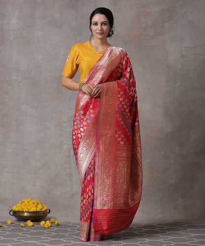 Red_Handloom_Pure_Katan_Silk_Banarasi_Saree_with_Paisley_Booti_and_Meenakri_WeaverStory_01