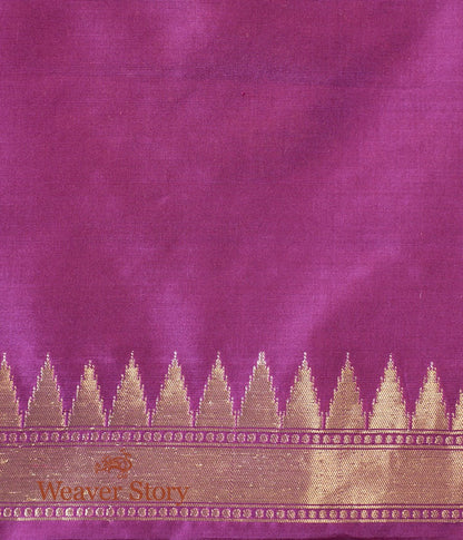 Handwoven_Purple_Meenakari_Banarasi_Patola_Saree_with_Temple_Border_WeaverStory_05