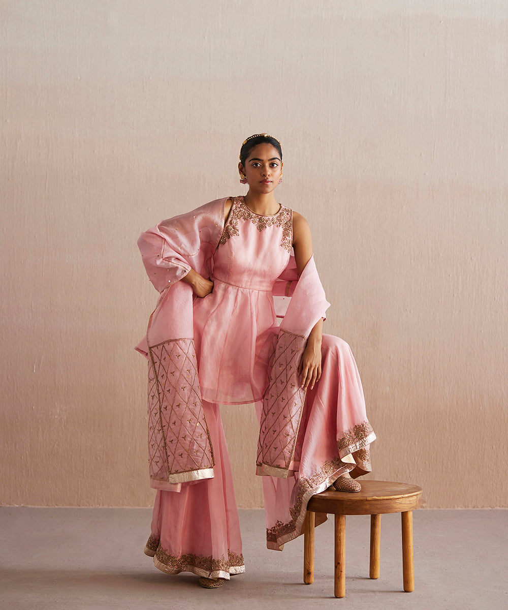 Afsana_Handloom_Baby_Pink_Organza_Top_With_Gharara_And_Organza_Dupatta_WeaverStory_01