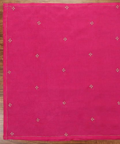 Pink_Hand_Embroidered_Organza_Dupatta_with_Zardozi_Booti_WeaverStory_02