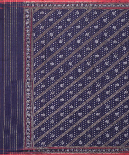Handloom_Blue_Banarasi_Suit_Set_In_Handspun_Cotton_Twisted_with_Katan_Silk_WeaverStory_02