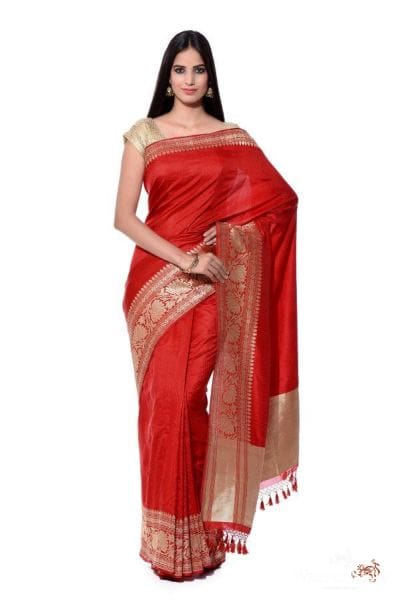 Red_Banarasi_Tanchoi_Saree_with_a_rich_zari_border_and_pallu_WeaverStory_03