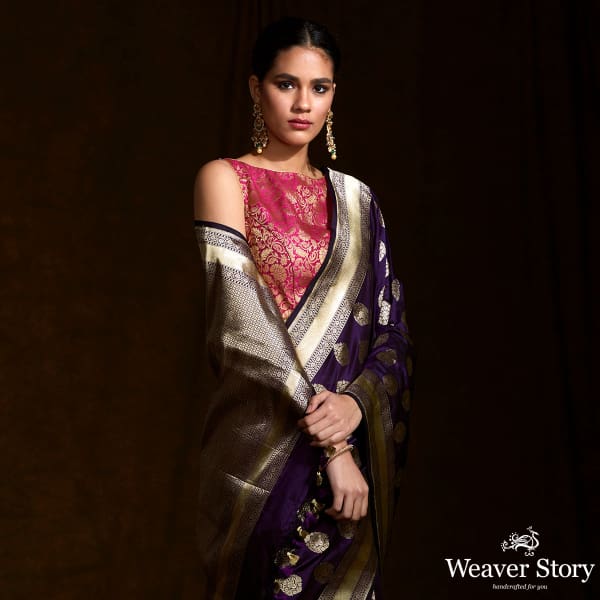 Purple_katan_silk_saree_with_zari_motifs_WeaverStory_01