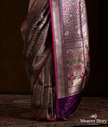 Purple_katan_silk_broacde_saree_with_meenakari_WeaverStory_04