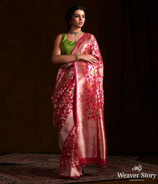 Pink_Kimkhab_with_Floral_Jaal_WeaverStory_02