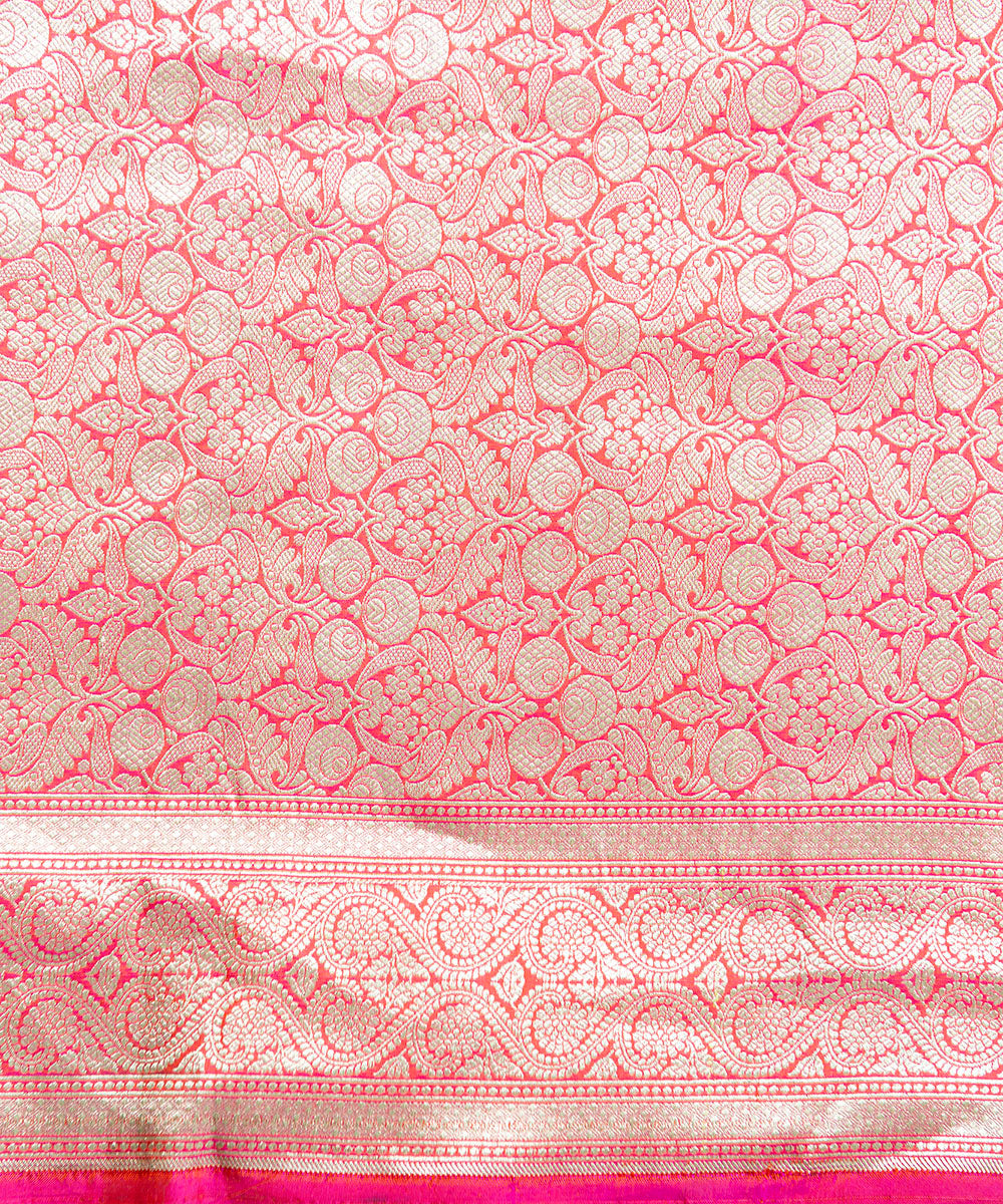 Handloom_Pink_Pure_Katan_Silk_Banarasi_Saree_with_Sona_Rupa_Cutwork_Booti_WeaverStory_05