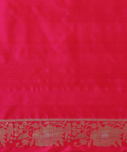 Pink_Handloom_Pure_Katan_Silk_Banarasi_Saree_With_Cutwork_Booti_WeaverStory_05