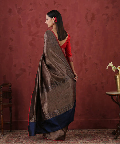 Dark_Blue_Handloom_Pure_Katan_Silk_Kimkhab_Banarasi_Saree_With_Antique_Zari_WeaverStory_03