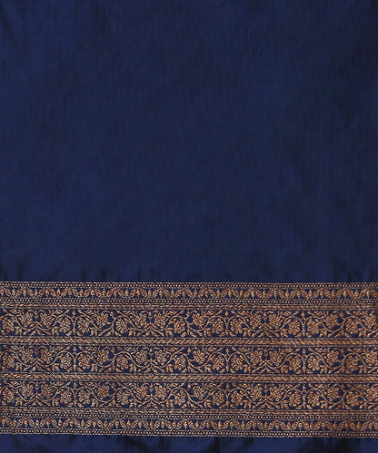 Handloom_Blue_Kimkhab_Pure_Katan_Silk_Banarasi_Saree_With_Antique_Zari_WeaverStory_05