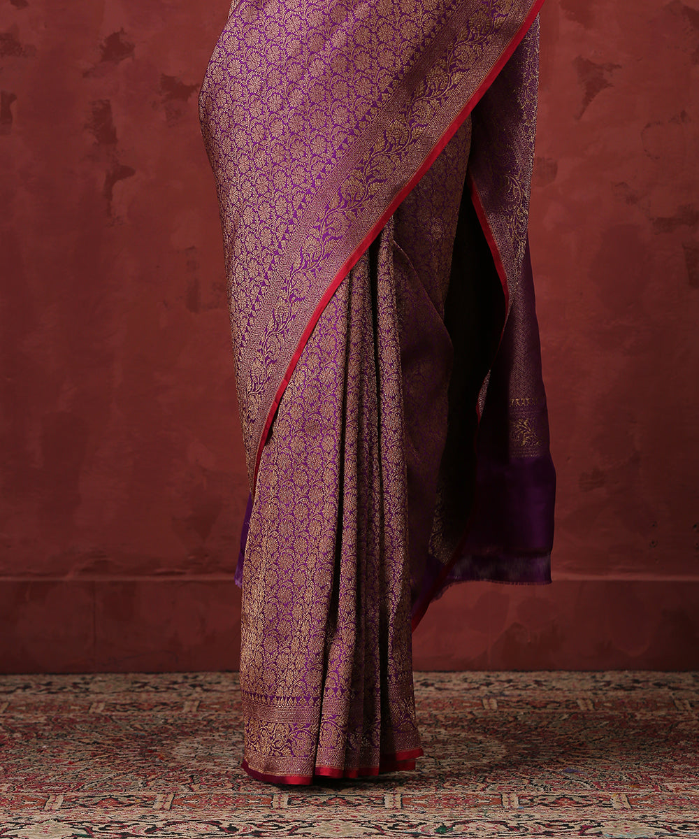 Purple_Handloom_Pure_Katan_Silk_Kimkhab_Banarasi_Saree_With_Antique_Zari_WeaverStory_04