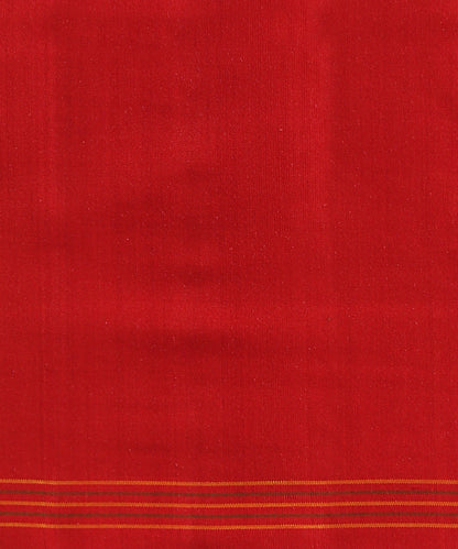 Mustard_And_Maroon_Handloom_8_Ply_Pure_Mulberry_Silk_Patola_Saree_With_Chevron_Weave_WeaverStory_05